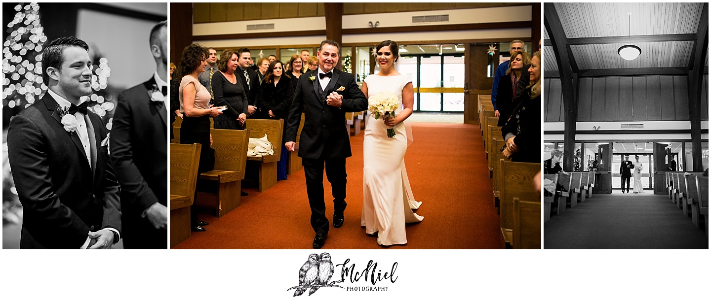 Wisconsin Winter Wedding Ceremony